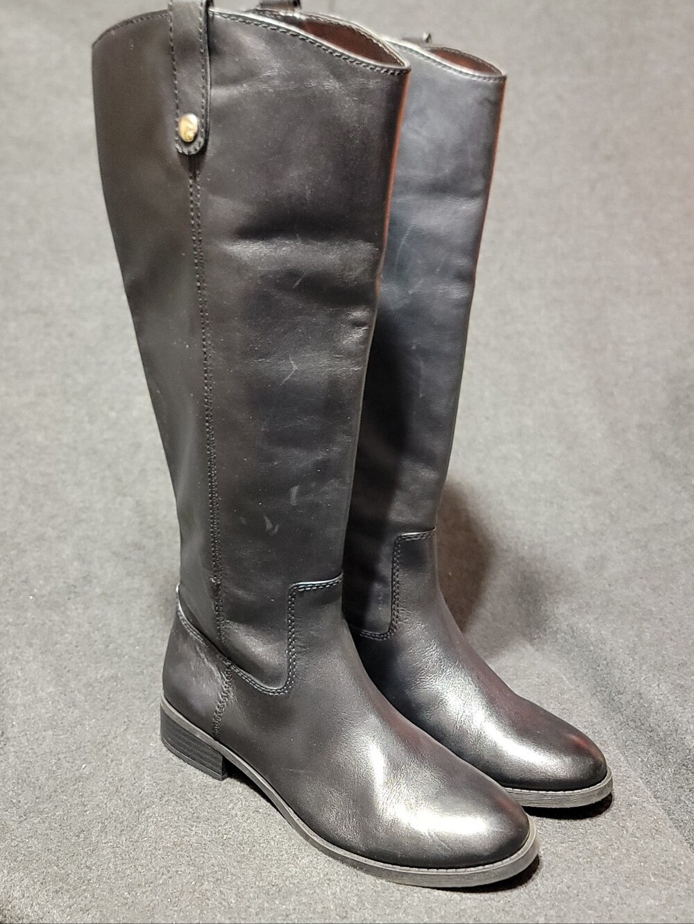 INC International Concepts Fawne Leather Riding Boots